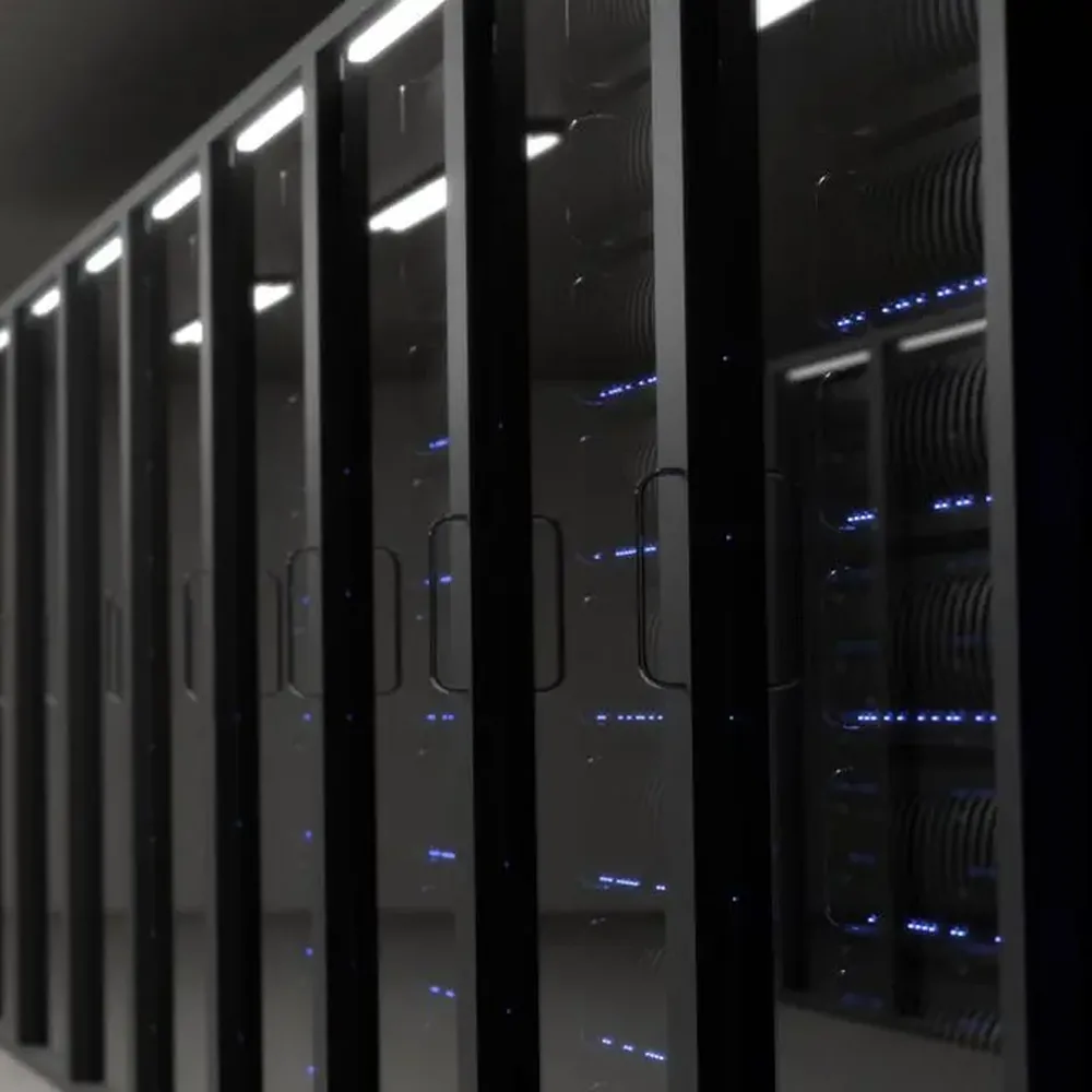 Photo: Robert Harker, CC BY-SA 3.0, via Wikimedia Commons Cat6 copper patch panels in a network rack